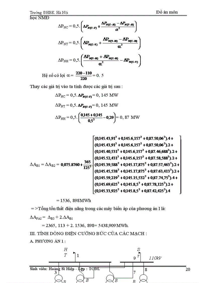 image for page Tính toán phụ tải và cân bằng công suất 1