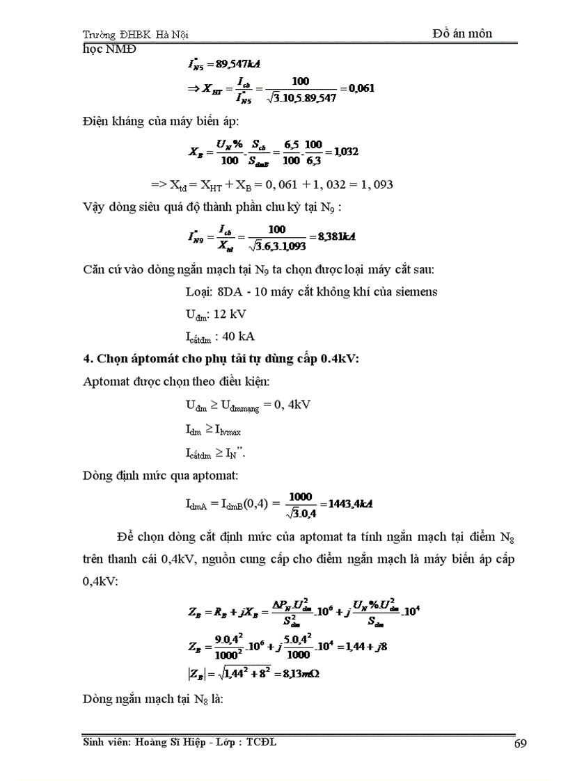 image for page Tính toán phụ tải và cân bằng công suất 1