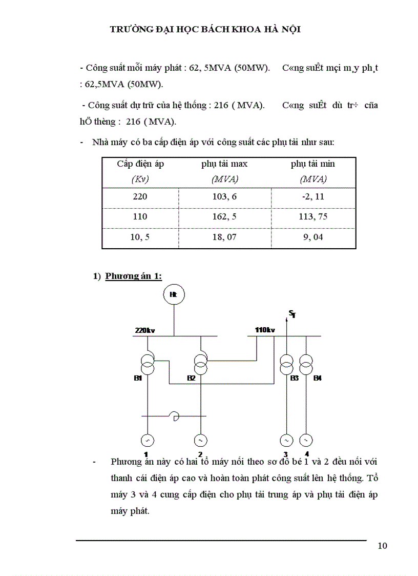 image for page Tính toán phụ tải và cân bằng công suất 1