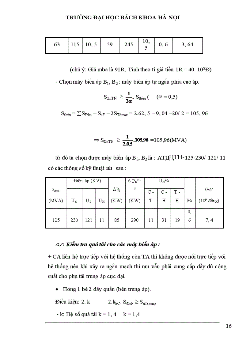 image for page Tính toán phụ tải và cân bằng công suất 1