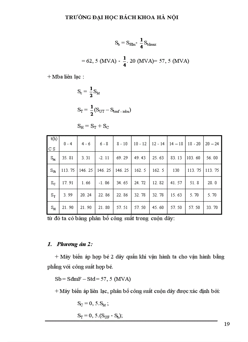 image for page Tính toán phụ tải và cân bằng công suất 1