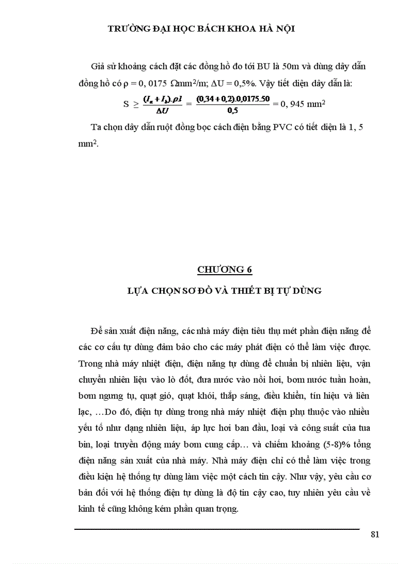 image for page Tính toán phụ tải và cân bằng công suất 1