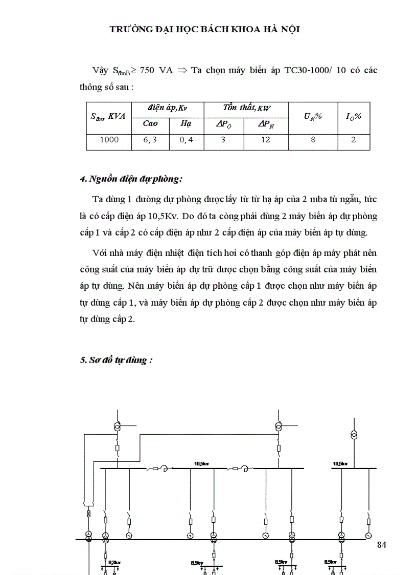 image for page Tính toán phụ tải và cân bằng công suất 1