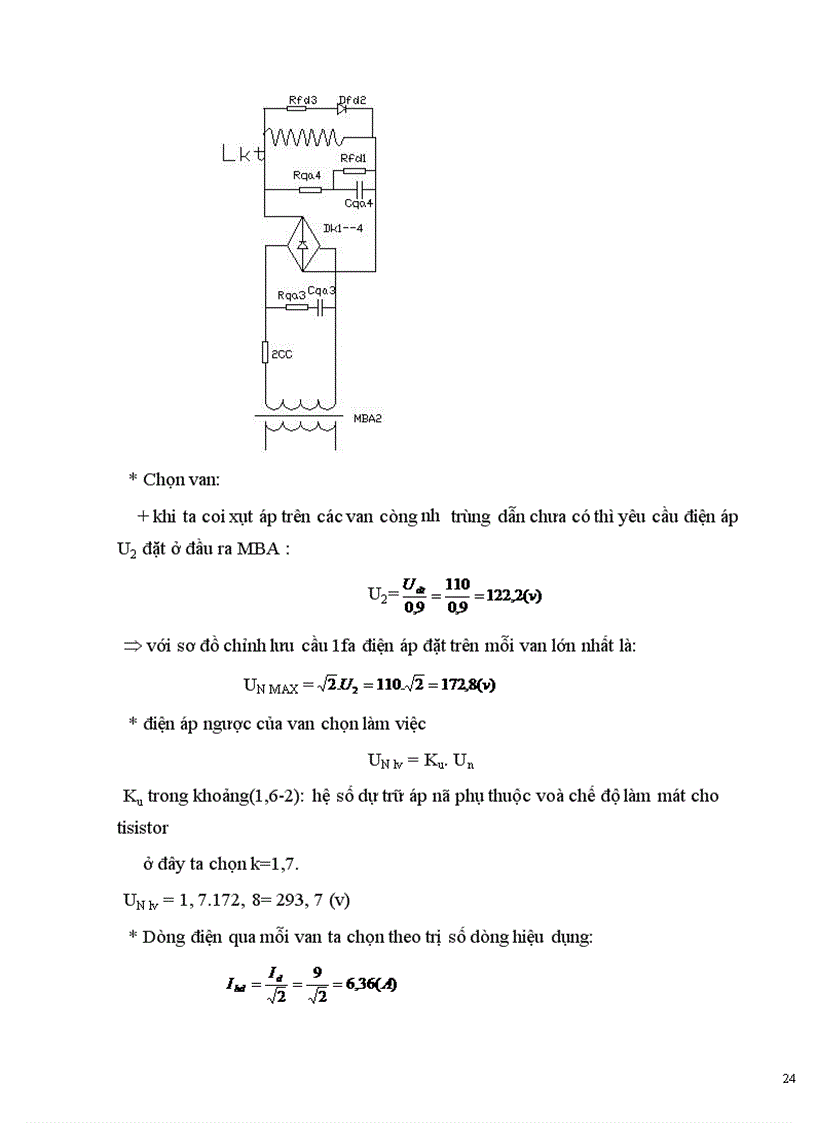 image for page Thiết kế nguồn cung cấp điện cho động cơ điện một chiều kích từ độc lập