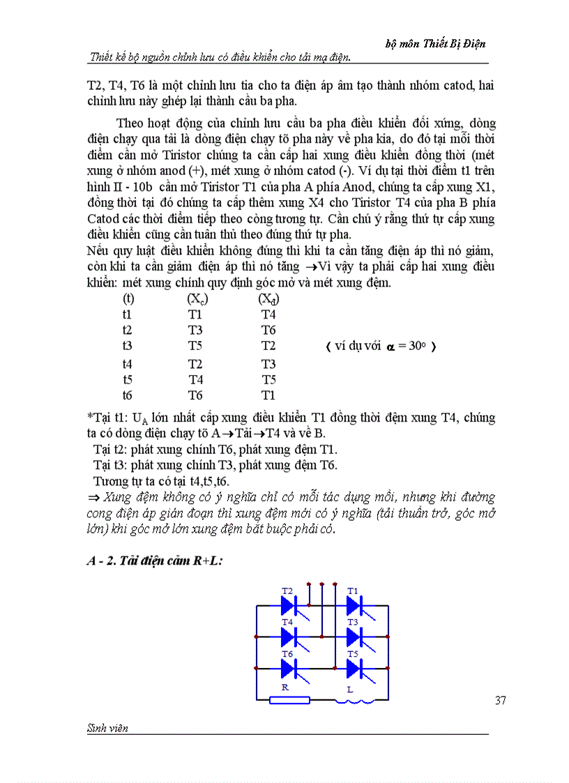 image for page Thiết kế bộ nguồn chỉnh lưu có điều khiển cho tải mạ điện