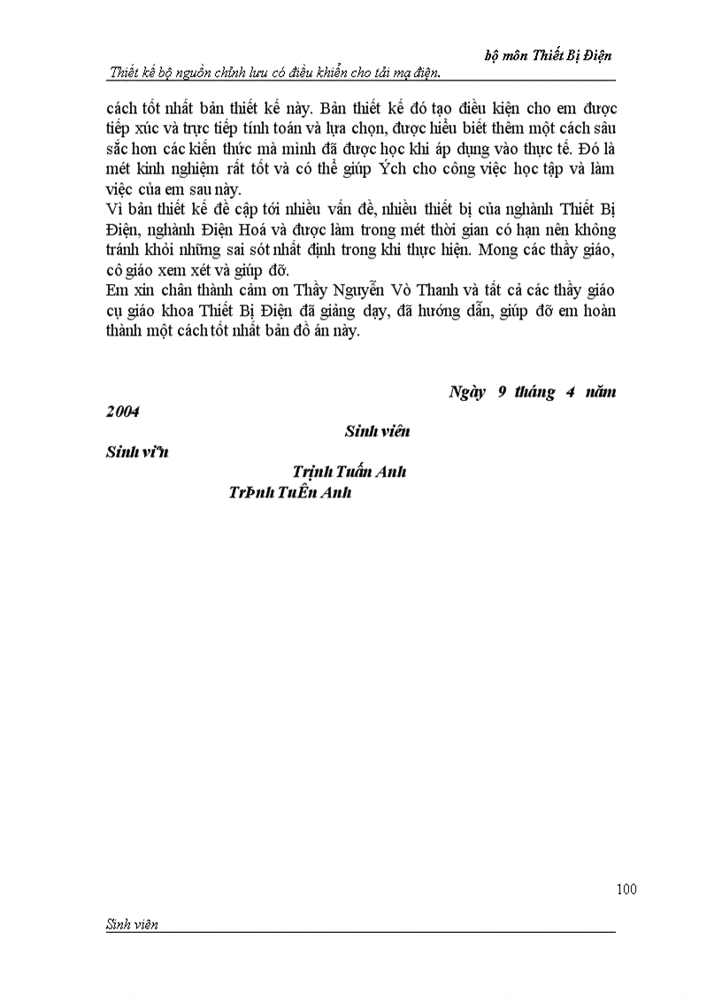 image for page Thiết kế bộ nguồn chỉnh lưu có điều khiển cho tải mạ điện