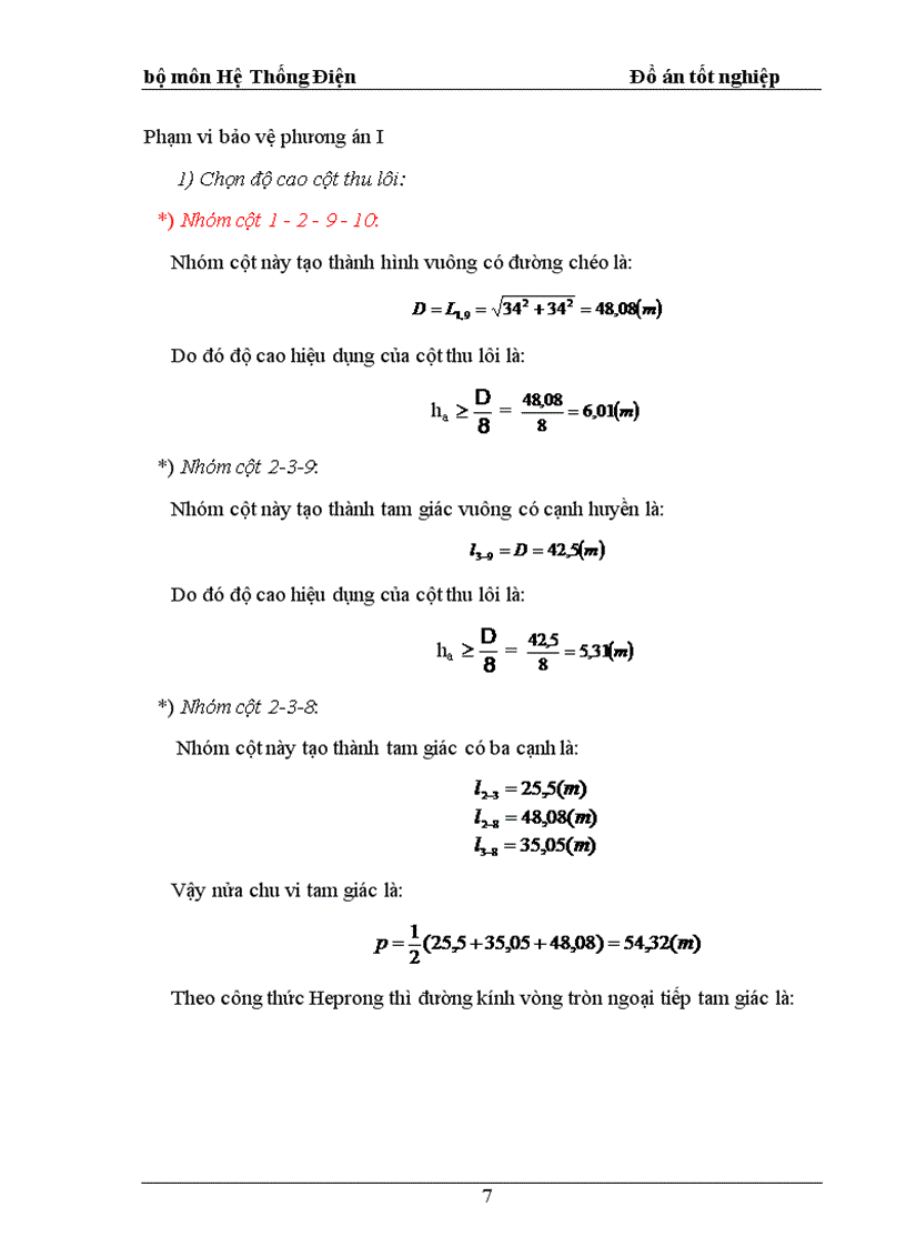 image for page Thiết kế và tính toán chống sét đánh trực tiếp cho trạm biến áp