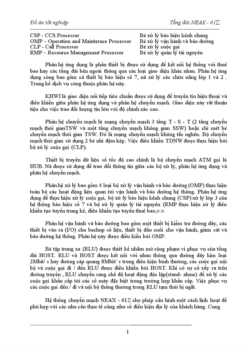 image for page hệ thống chuyển mạch của tổng đài