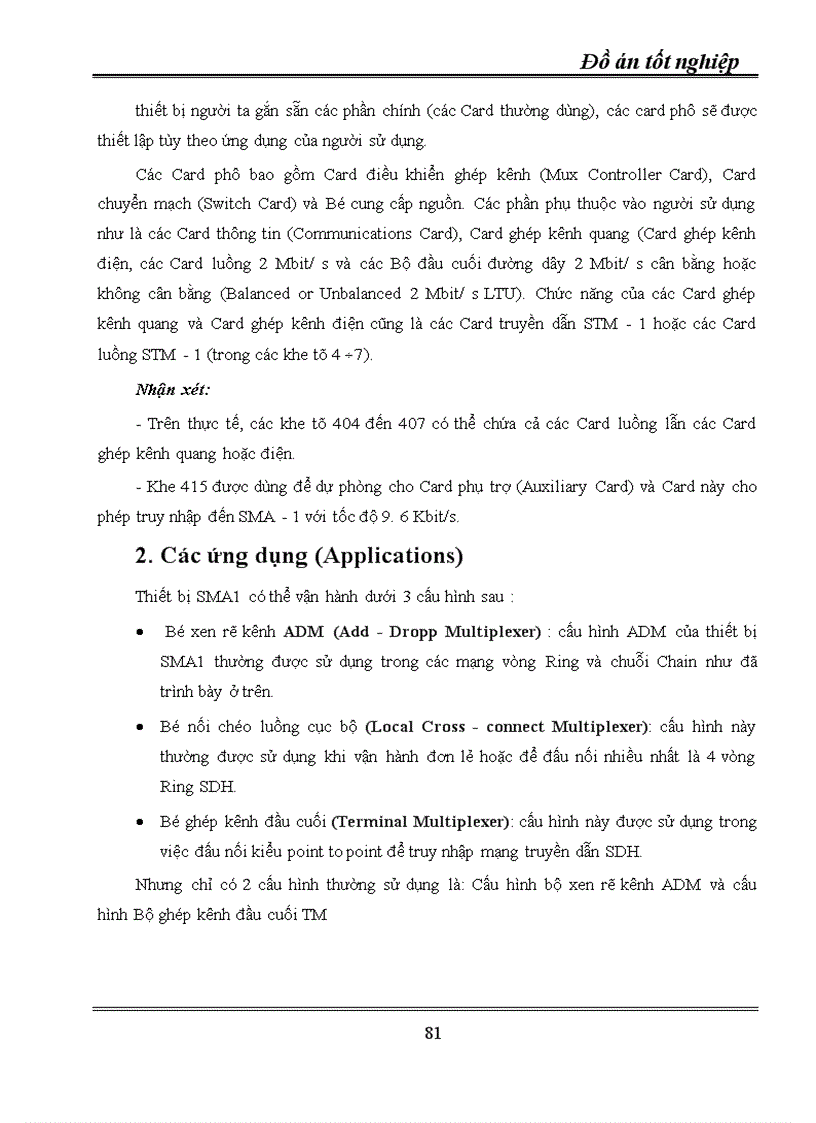 image for page Kỹ thuật truyền dẫn đồng bộ SDH ứng dụng kỹ thuật truyền dẫn SDH vào mạng cáp quang Hà Nội 1