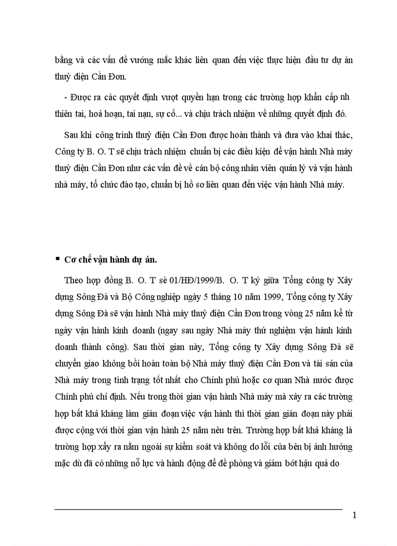 image for page Đầu tư phát triển theo hình thức B O T trong nước tại Tổng công ty xây dựng Sông Đà thực trạng và giải pháp