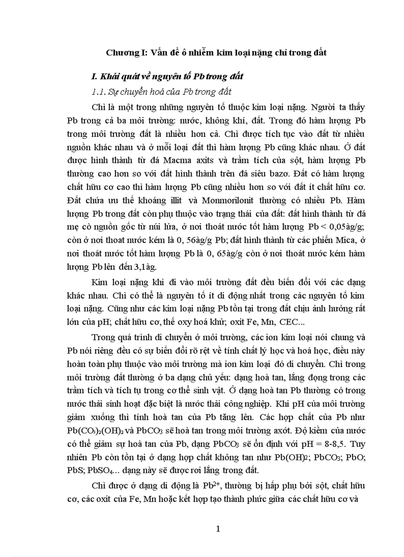 image for page Vấn đề ô nhiễm kim loại nặng chỉ trong đất