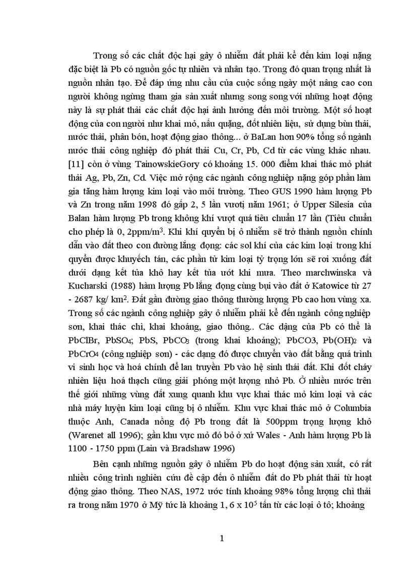 image for page Vấn đề ô nhiễm kim loại nặng chỉ trong đất