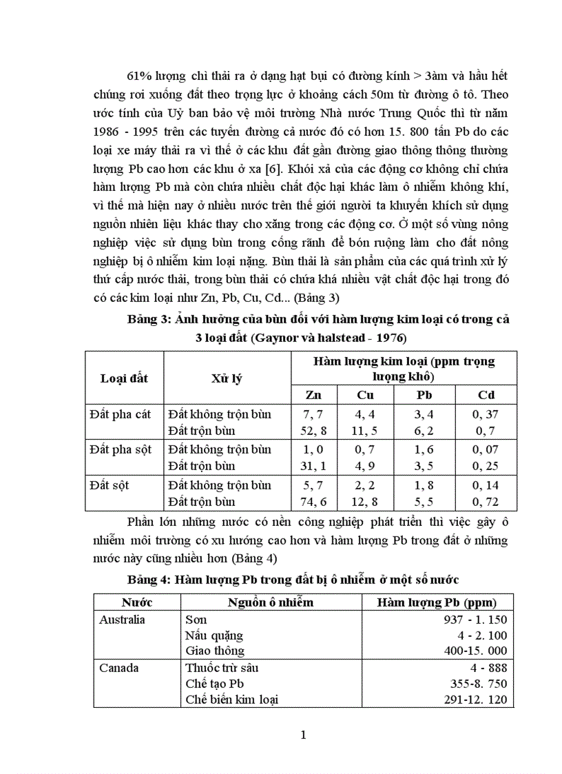 image for page Vấn đề ô nhiễm kim loại nặng chỉ trong đất