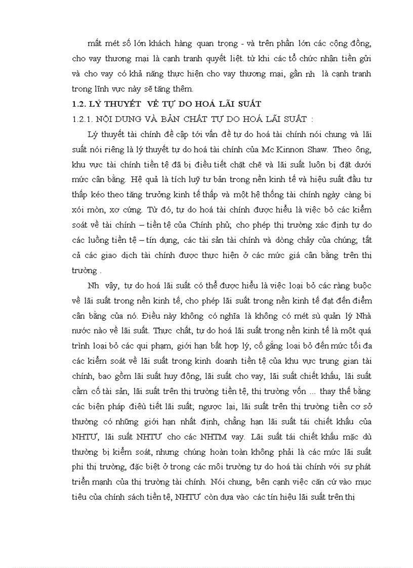 image for page Lãi suất và vấn đề Tự do hoá lãi suất ở Việt Nam