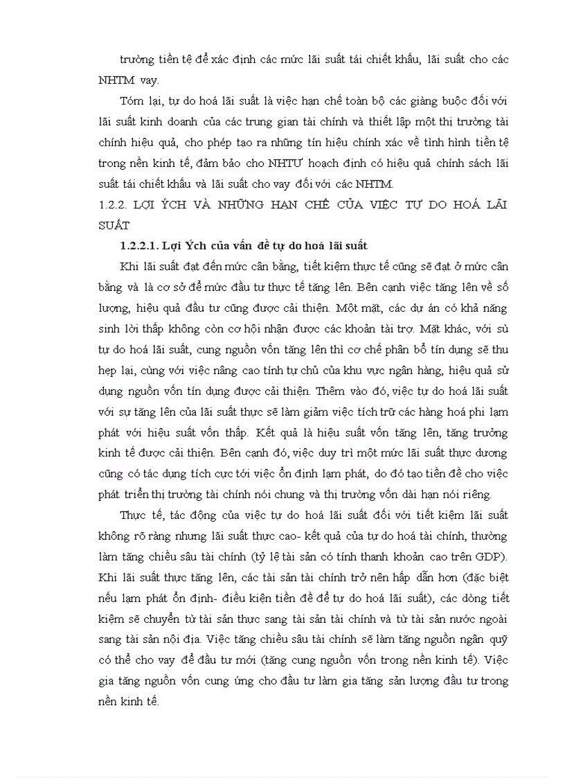 image for page Lãi suất và vấn đề Tự do hoá lãi suất ở Việt Nam