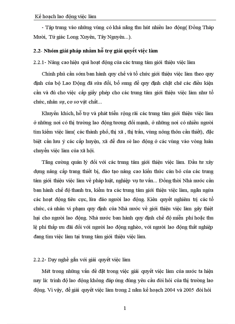 image for page Kế hoạch lao động việc làm