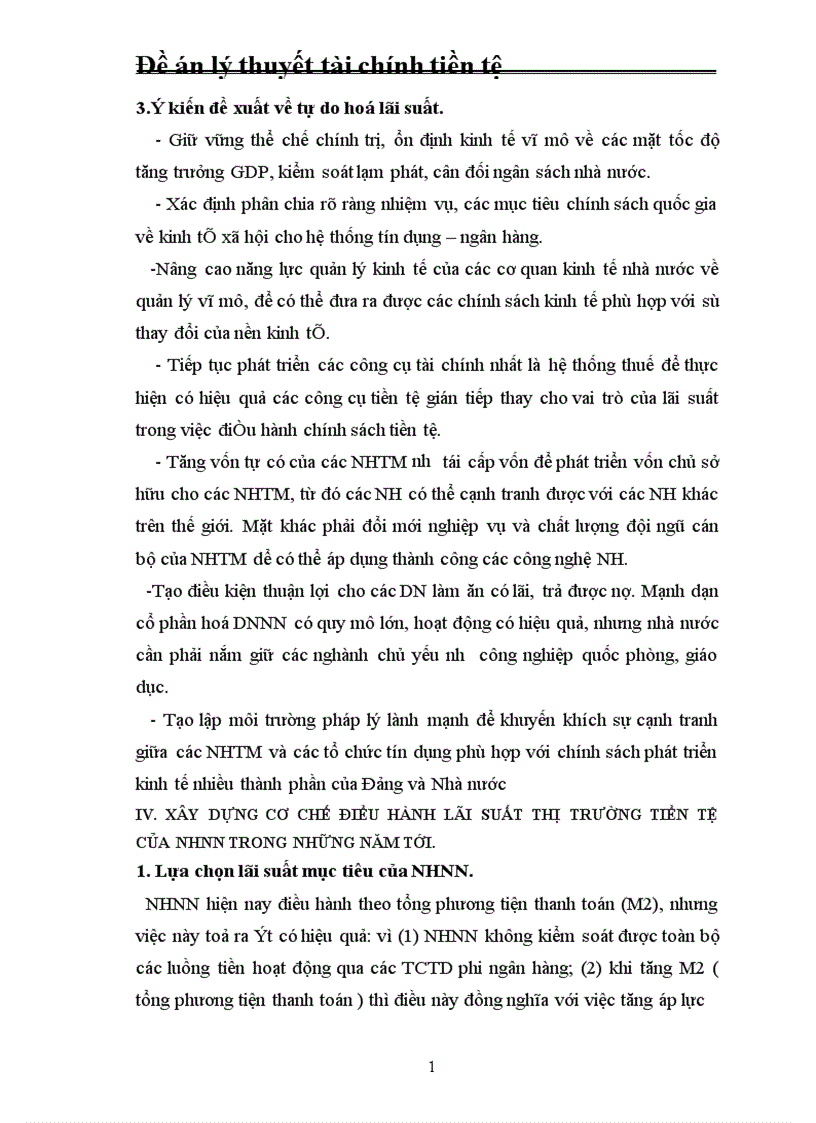 image for page Đề án lý thuyết tài chính tiền tệ