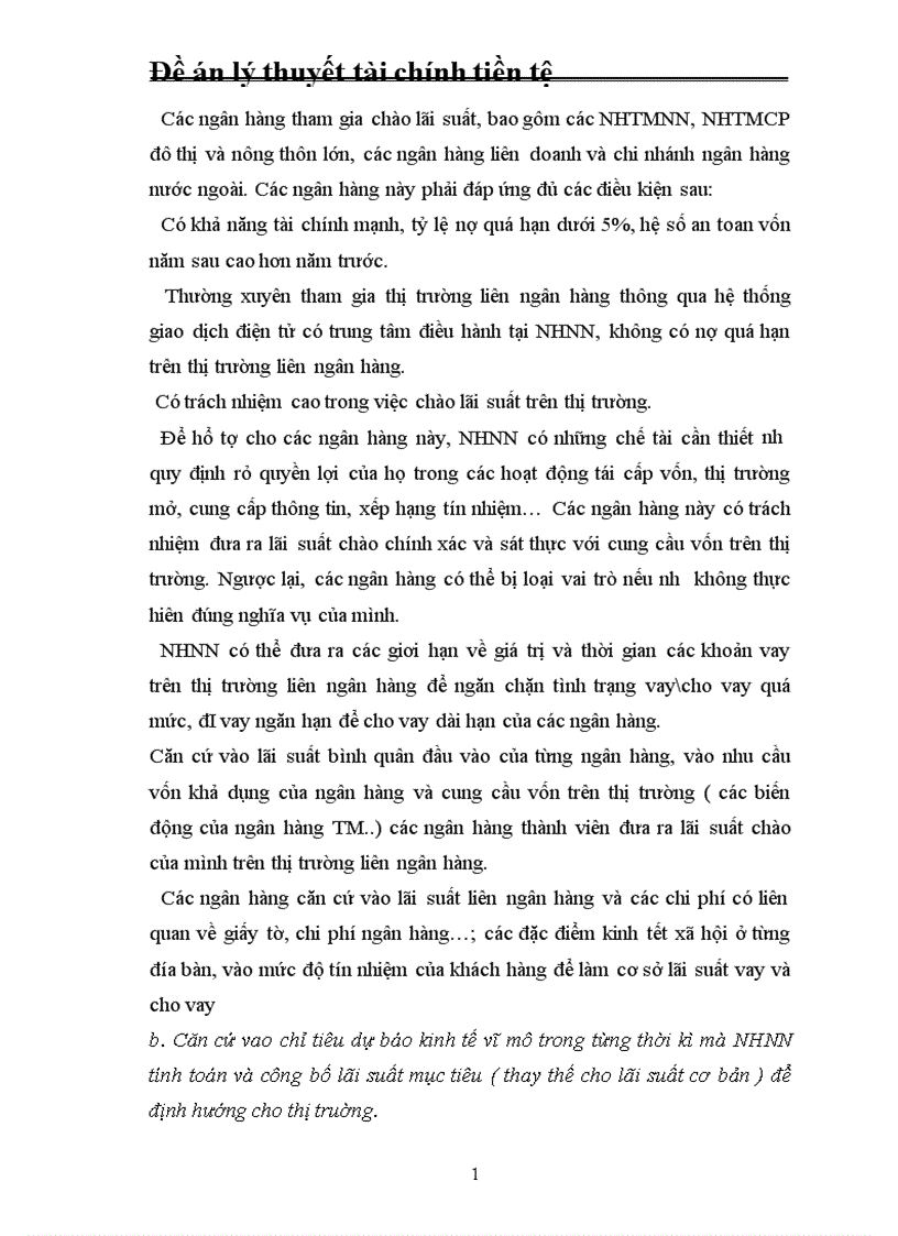 image for page Đề án lý thuyết tài chính tiền tệ