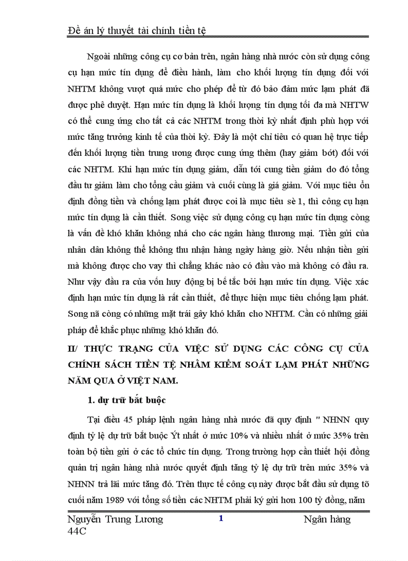 image for page Sử dụng chính sách tiền tệ nhằm kiểm soát lạm phát 1