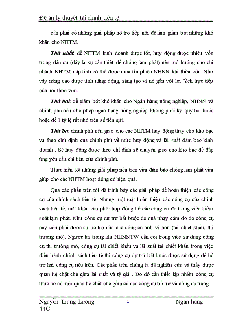 image for page Sử dụng chính sách tiền tệ nhằm kiểm soát lạm phát 1