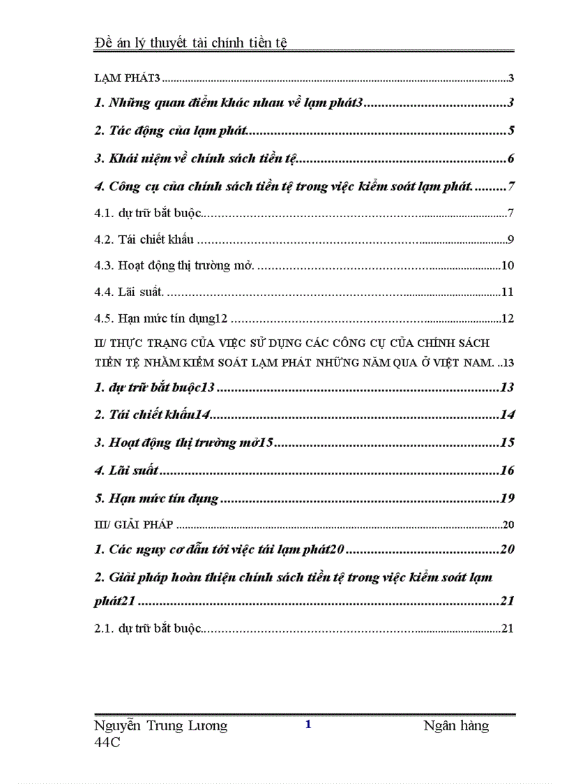 image for page Sử dụng chính sách tiền tệ nhằm kiểm soát lạm phát 1