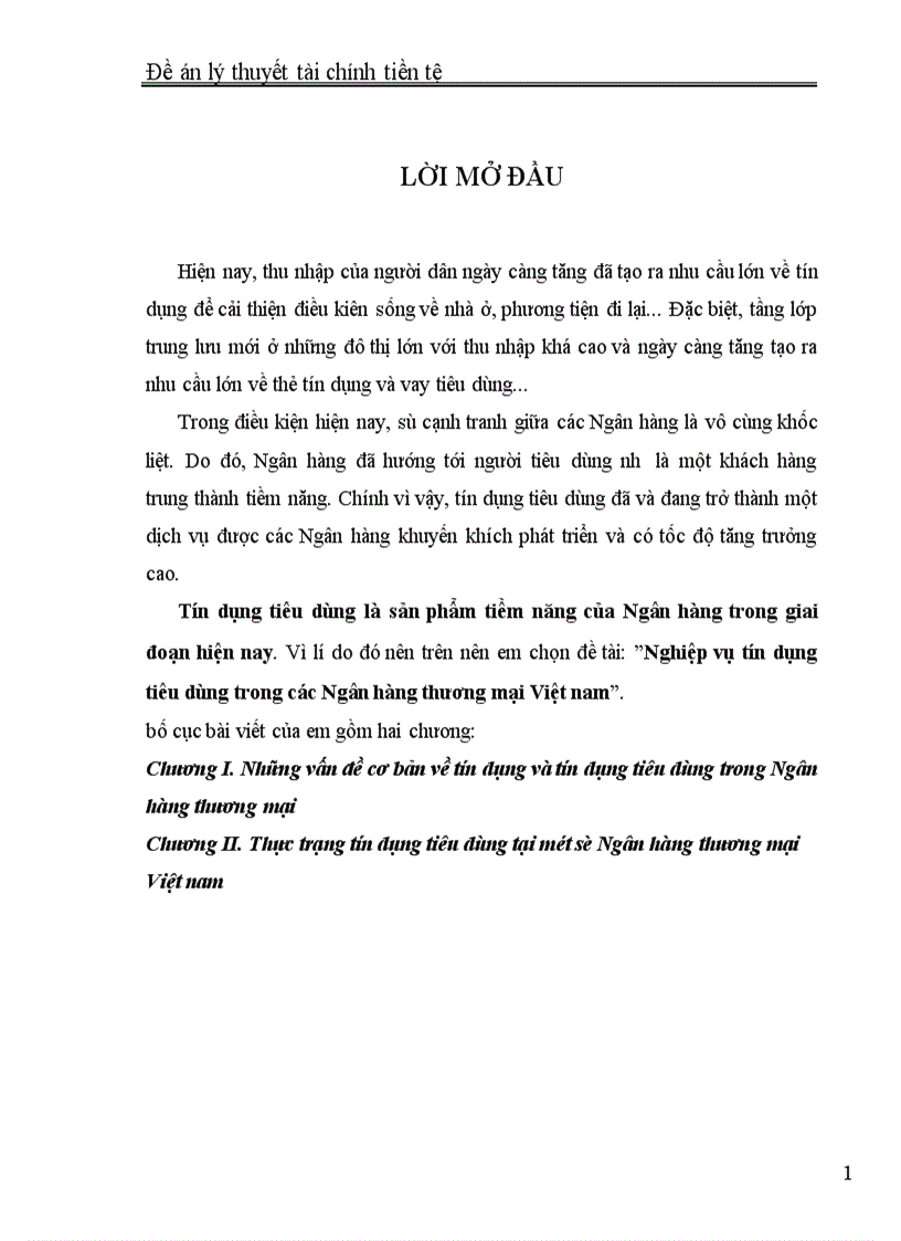 image for page Nghiệp vụ tín dụng tiêu dùng trong các Ngân hàng thương mại Việt nam