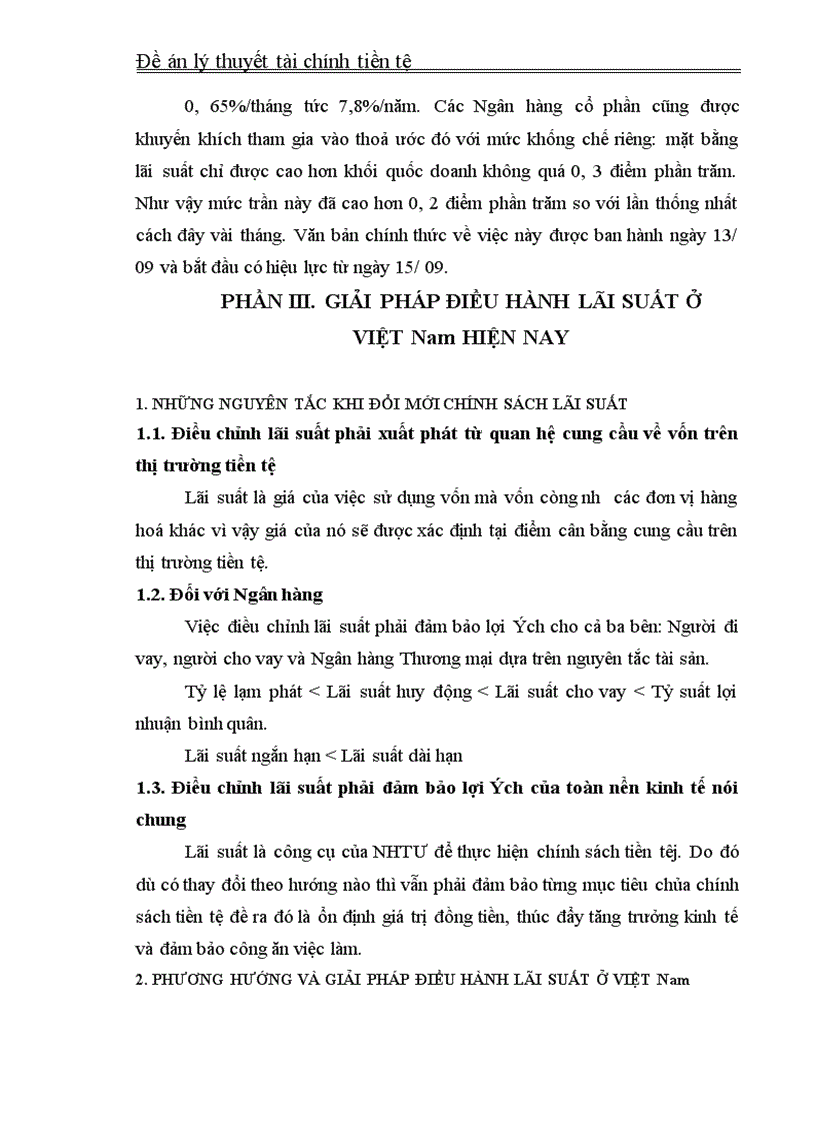 image for page Chính sách lãi suất ở Việt Nam