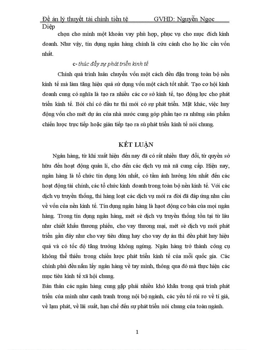 image for page Tín dụng ngân hàng và vai trò của tín dụng ngân hàng trong quá trình phát triển kinh tế xã hội