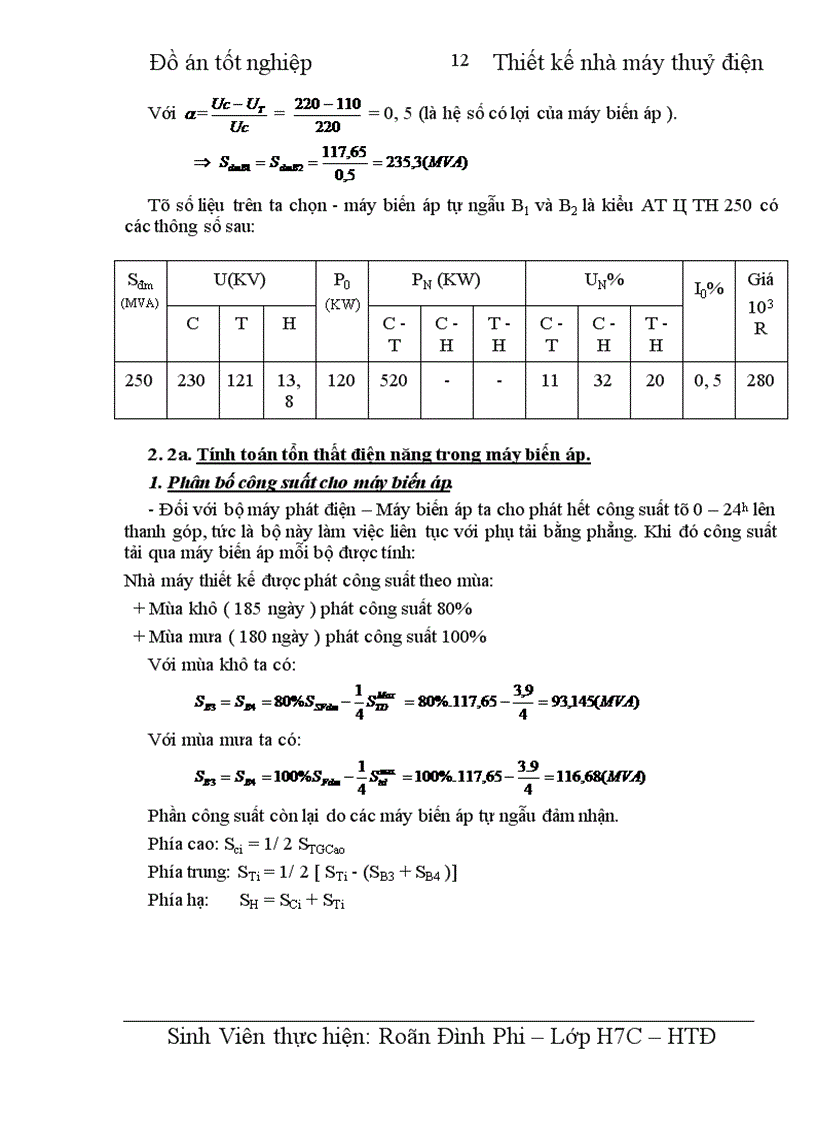 image for page Thiết kế nhà máy thuỷ điện công suất 4 x 100 MW cung cấp cho phụ tải điện áp máy phát phụ tải trung áp 110 kV Phụ tải cao áp 220 kV 1