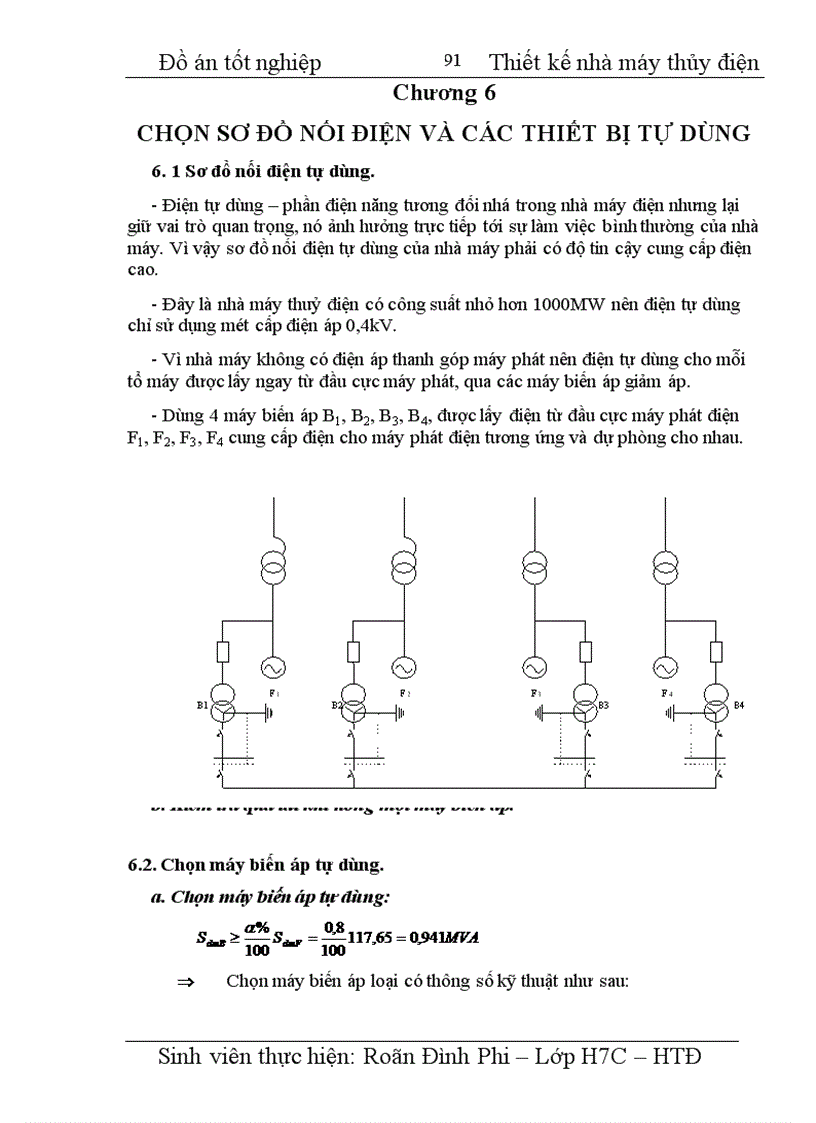 image for page Thiết kế nhà máy thuỷ điện công suất 4 x 100 MW cung cấp cho phụ tải điện áp máy phát phụ tải trung áp 110 kV Phụ tải cao áp 220 kV 1