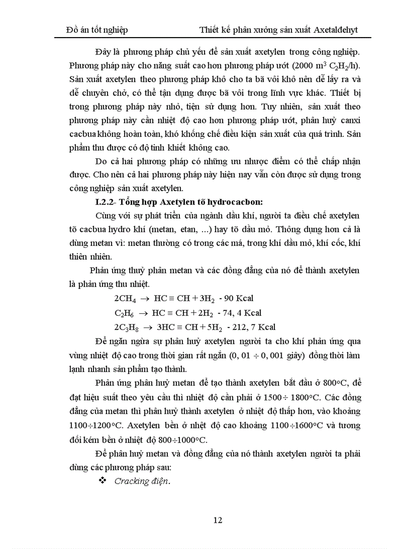 image for page Thiết kế phân xưởng sản xuất Axetaldehyt 1