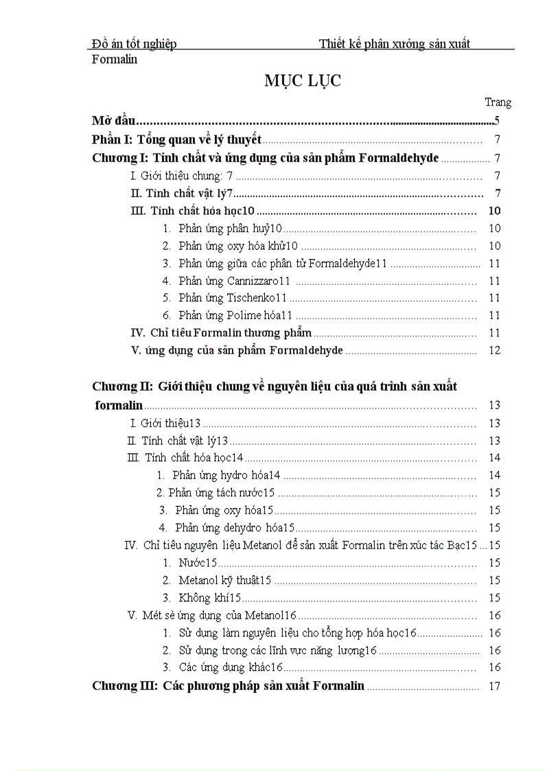image for page Thiết kế phân xưởng sản xuất Formalin