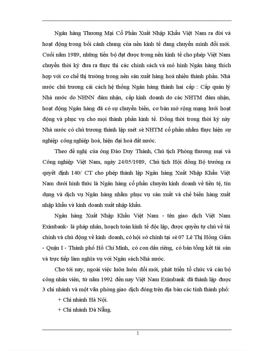 image for page Chất lượng tín dụng ngân hàng hiện trạng và giải pháp nâng cao chất lượng tín dụng tại NHTMCP Eximbank Hà Nội