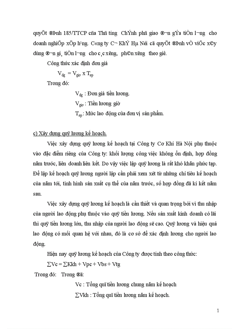 image for page Một số biện pháp nhằm tăng cường công tác quản lý tiền lương tại Công ty Cơ Khí Hà Nội