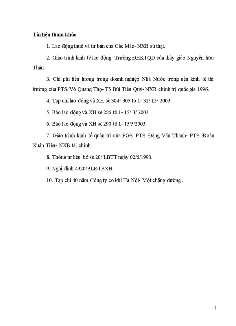 image for page Một số biện pháp nhằm tăng cường công tác quản lý tiền lương tại Công ty Cơ Khí Hà Nội