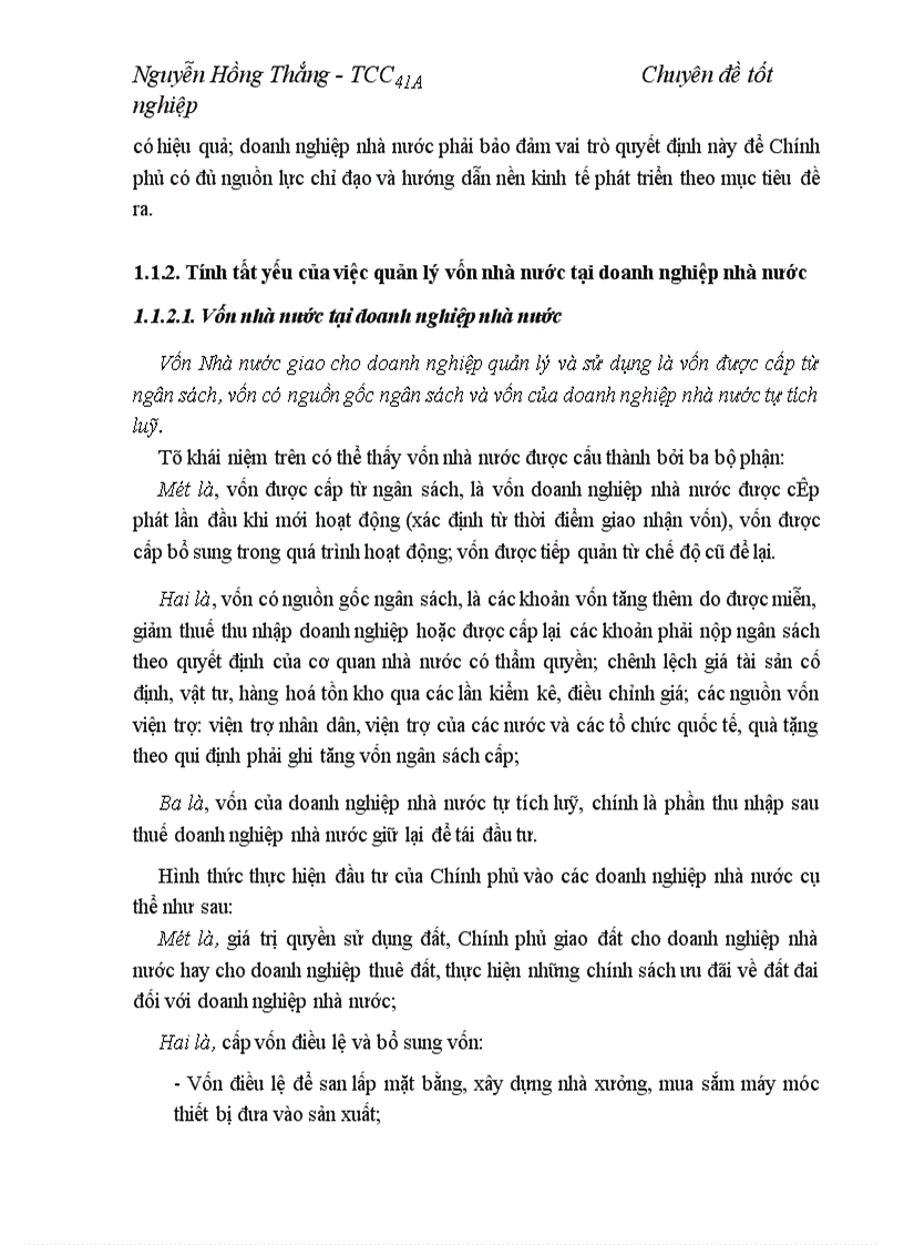 image for page Quản lý vốn nhà nước tại doanh nghiệp nhà nước Nghiên cứu vận dụng tại Nhà máy len Hà Đông