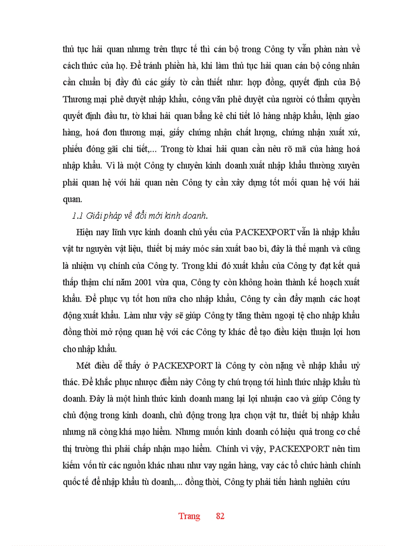 image for page Thực trạng và một số giải pháp hoàn thiện hoạt động nhập khẩu ở Công ty XNK và kỹ thuật bao bì 1