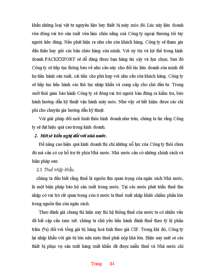 image for page Thực trạng và một số giải pháp hoàn thiện hoạt động nhập khẩu ở Công ty XNK và kỹ thuật bao bì 1