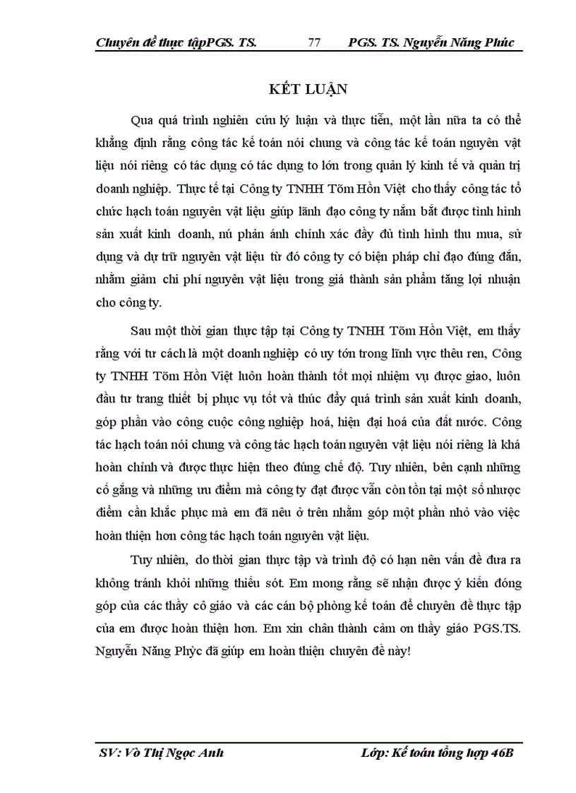 image for page Thực trạng kế toán nguyên vật liệu tại công ty TNHH Tâm Hồn Việt