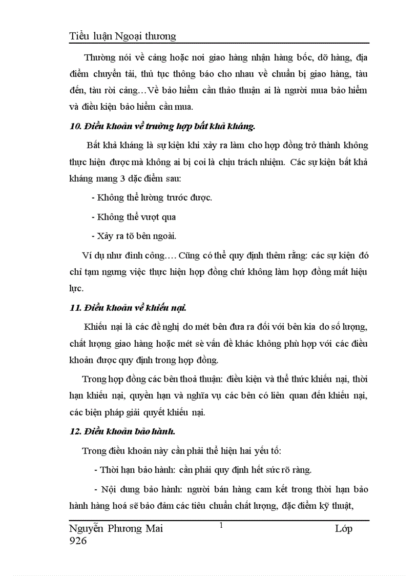 image for page Hợp đồng ngoại thương Nội dung và cách thức soạn thảo