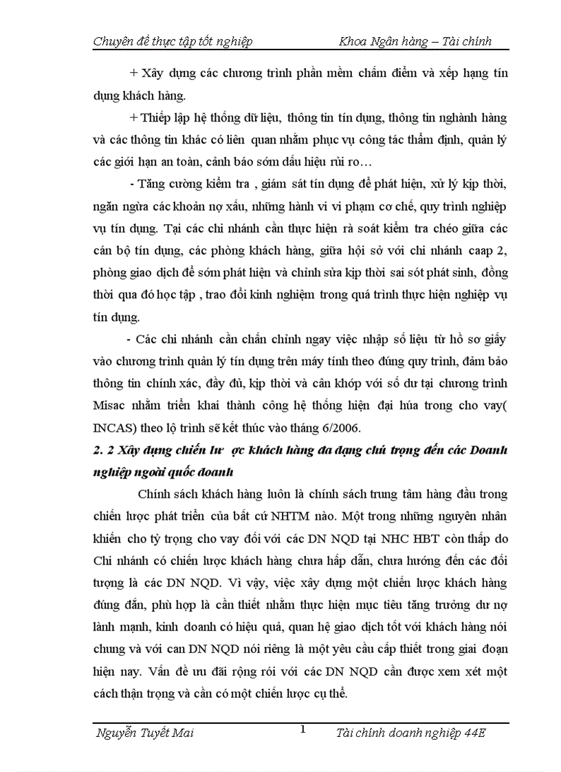 image for page Giải pháp mở rộng cho vay đối với các doanh nghiệp ngoài quốc doanh tại Ngân hàng Công thương Hai Bà Trưng