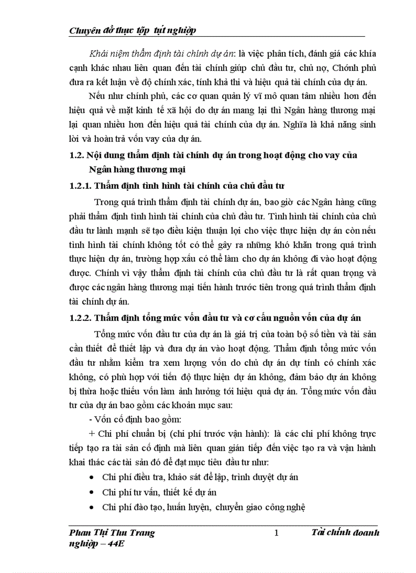 image for page Nâng cao chất lượng thẩm định tài chính dự án trong hoạt động cho vay tại Chi nhánh Ngân hàng công thương Phúc Yên Vĩnh Phúc