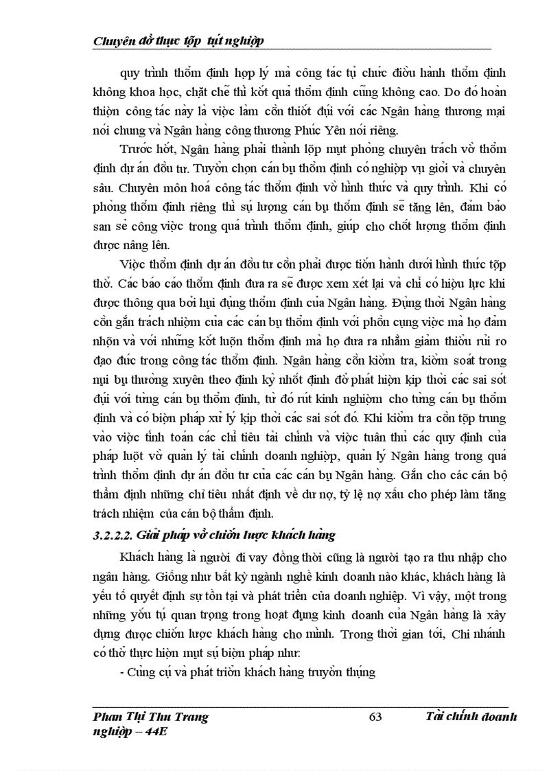 image for page Nâng cao chất lượng thẩm định tài chính dự án trong hoạt động cho vay tại Chi nhánh Ngân hàng công thương Phúc Yên Vĩnh Phúc