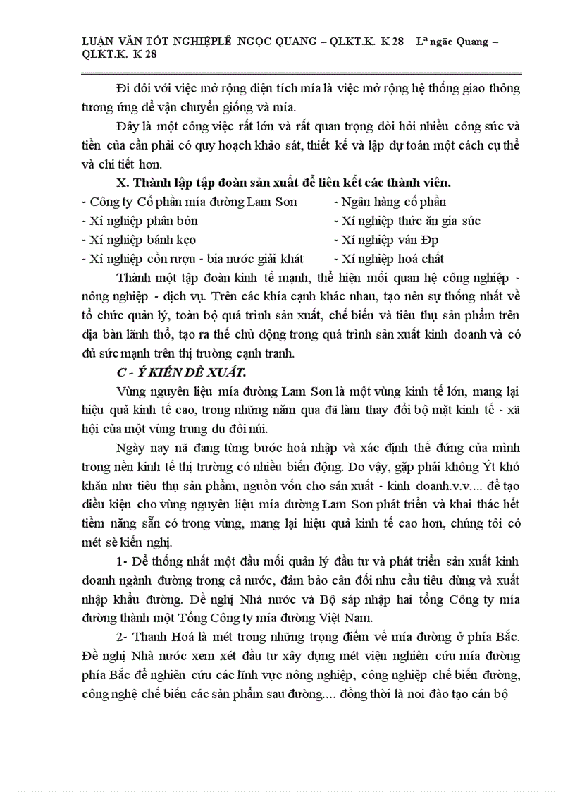 image for page Một số giải pháp cơ bản về phát triển vùng Nguyên liệu Công ty Cổ phần mía đường Lam Sơn