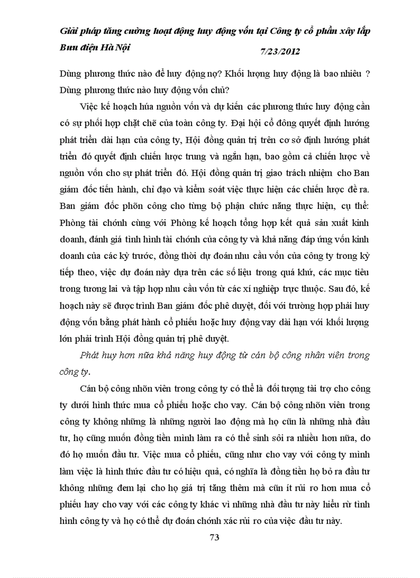 image for page Giải pháp tăng cường hoạt động huy động vốn tại Công ty cổ phần xây lắp Bưu điện Hà Nội