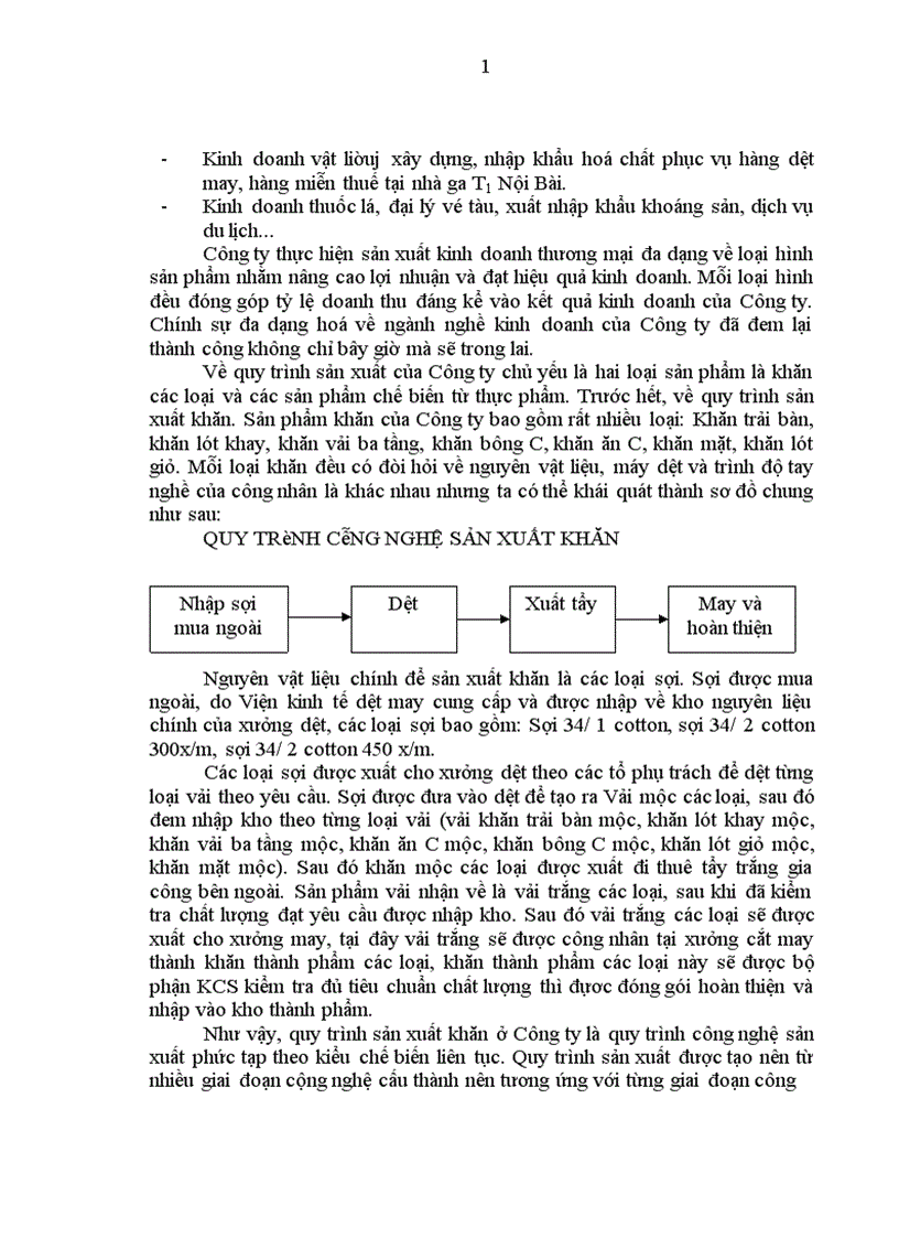 image for page Công tác tổ chứckế toán tập hợp chi phí sản xuất và tính giá thành sản phẩm khăn dệt may tại Công ty Cung ứng Dịch vụ Hàng không 1