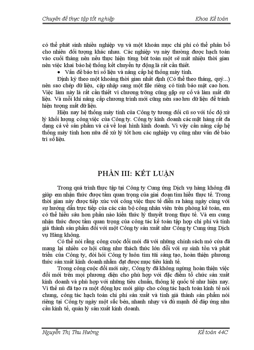 image for page Công tác tổ chứckế toán tập hợp chi phí sản xuất và tính giá thành sản phẩm khăn dệt may tại Công ty Cung ứng Dịch vụ Hàng không 1