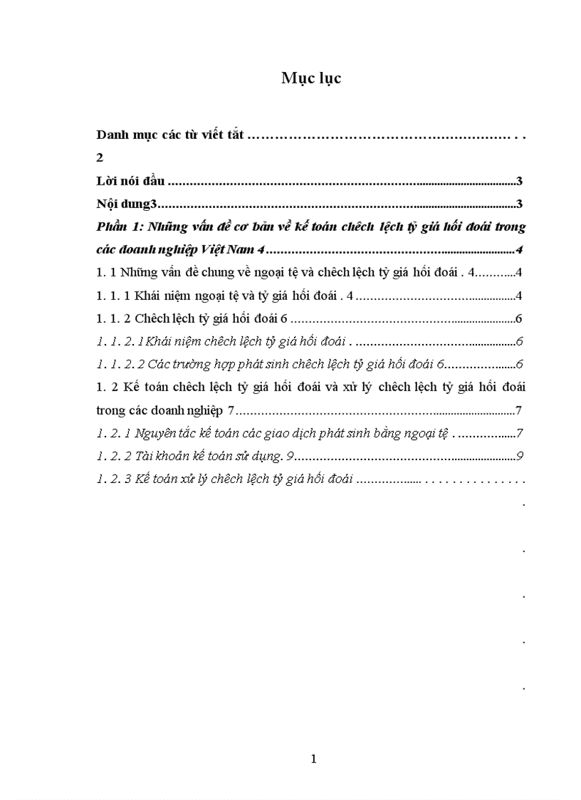 Bàn về kế toán chêch lệch tỷ giá hối đoái trong các doanh nghiệp Việt nam 1