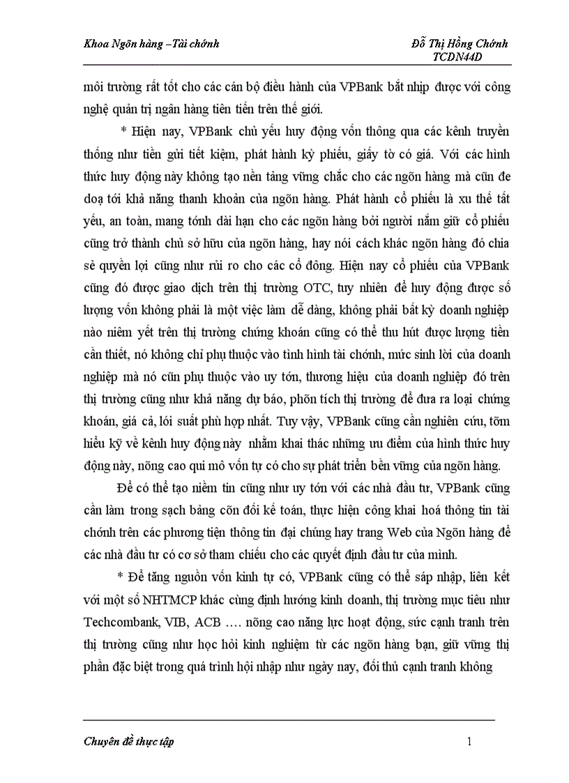 image for page Năng cao nâng lực cạnh tranh trong quá trình hội nhập kinh tế quốc tế tại VPBank