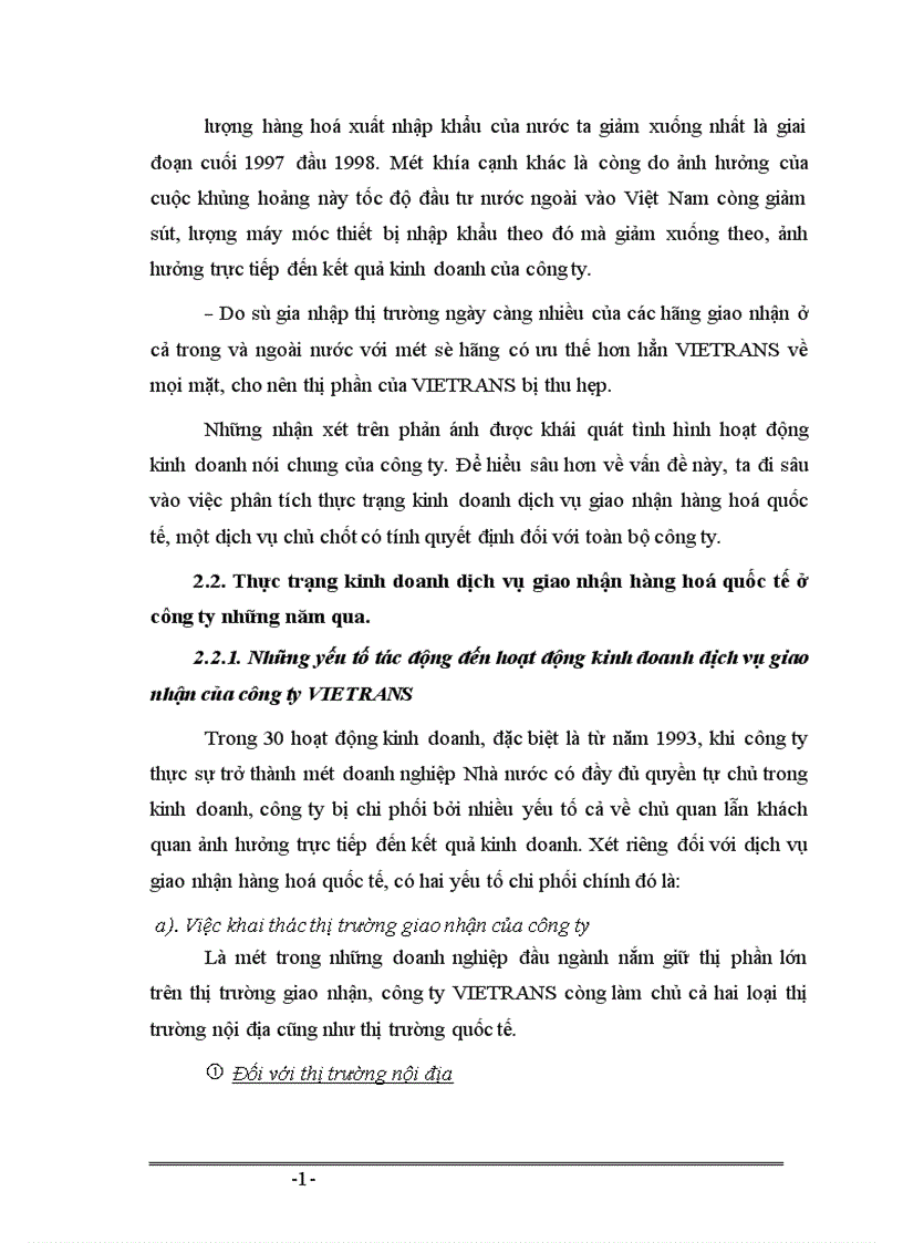 image for page Phương hướng và giải pháp phát triển dịch vụ giao nhận hàng hoá quốc tế ở công ty giao nhận kho vận ngoại thương VIETRANS